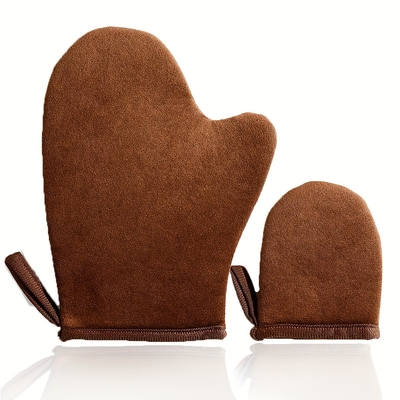 Self Tanning Mitt Applicator Kit with Self Tanning Glove, Face Tanning Mitt, Self Tan Back Applicator, Exfoliating Glove