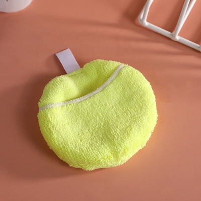 Customized Round Finger Pocket Colourful Face Pink Organic Microfiber Makeup Remover Pads Washable With Laundry Bag