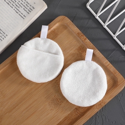 Four Layer Face Pads with Pocket White Reusable Bamboo Face Pads Eco-Conscious Makeup Remover Pads