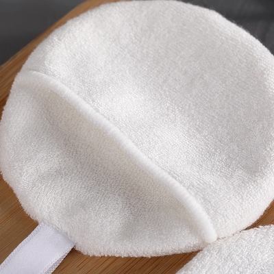 Four Layer Face Pads with Pocket White Reusable Bamboo Face Pads Eco-Conscious Makeup Remover Pads