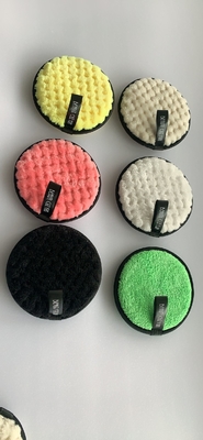 Microfiber Makeup Remover Pads Reusable Bamboo with  Box Custom White Logo Color Feature Weight Water Cleaning Origin