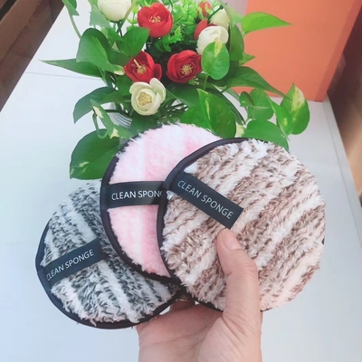 Reusable  Washable Eco-Friendly Microfiber Cotton Makeup Remover Pads  For All Skin