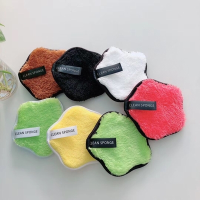 Reusable  Washable Eco-Friendly Microfiber Cotton Makeup Remover Pads  For All Skin