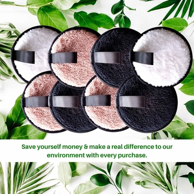 Washable Eco-Friendly Microfiber Reusable Makeup Remover Pads For All Skin Types