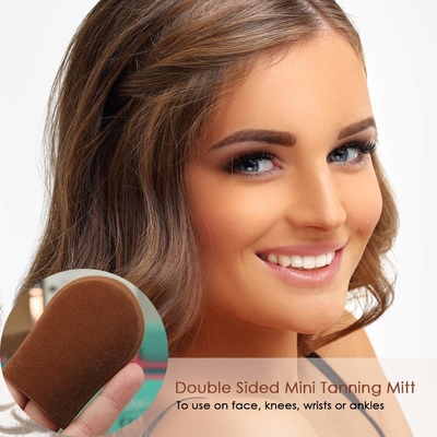 Washable And Reusable Self Tanning Mitt Applicator For Back Face Body  Double Side Microfiber Sunless Tanner Glove