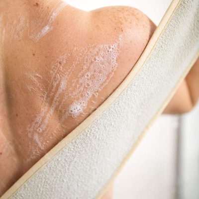 Hot selling exfoliating bath belt scrubber for man and women deep cleaning