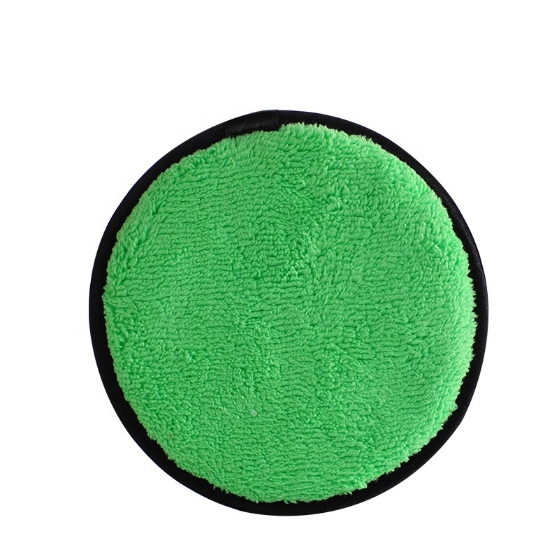 Green Microfiber Face Rounds to Remove Mascara Foundation Lipstick and Eye Shadow Washable Round Beauty Cloths